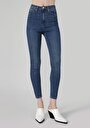thumb-Afficher les détails de 760 Diana Pantalon Bleu   En  Skinny Fit Femme
