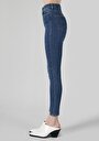 thumb-Afficher les détails de 760 Diana Pantalon Bleu   En  Skinny Fit Femme