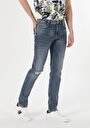 thumb-Afficher les détails de 044 Karl Pantalon Bleu Straight Leg  En  Straight Fit Homme