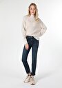 thumb-Afficher les détails de 703 Carla Pantalon Bleu   En  Slim Fit Femme