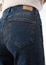 thumb-Afficher les détails de 703 Carla Pantalon Bleu   En  Slim Fit Femme