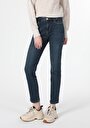 thumb-Afficher les détails de 703 Carla Pantalon Bleu   En  Slim Fit Femme