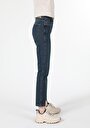 thumb-Afficher les détails de 703 Carla Pantalon Bleu   En  Slim Fit Femme
