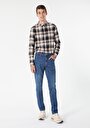 thumb-Afficher les détails de 067 Jack Pantalon Bleu Foncé Tapered Leg  En  Regular Fit Homme