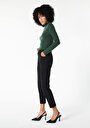 thumb-Afficher les détails de 891 Maya Pantalon Noir   En  Slim Fit Femme