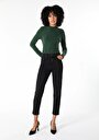 thumb-Afficher les détails de 891 Maya Pantalon Noir   En  Slim Fit Femme