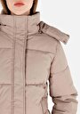 thumb-Afficher les détails de Veste Beige Regular Fit Manches Longues  Polyester Femme