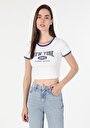 thumb-Afficher les détails de T-shirt À Manches Courtes Blanc   Femme