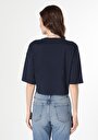thumb-Afficher les détails de T-shirt À Manches Courtes Marine   Femme