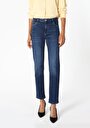 thumb-Afficher les détails de 703 Carla Pantalon Denim   En  Slim Fit Femme