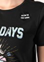 thumb-Afficher les détails de T-shirt À Manches Courtes Anthracite   Femme