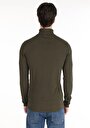 thumb-Afficher les détails de T-shirt À Manches Longues Kaki Slim Fit  Homme
