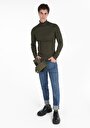 thumb-Afficher les détails de T-shirt À Manches Longues Kaki Slim Fit  Homme