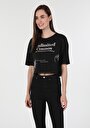 thumb-Afficher les détails de T-shirt À Manches Courtes Noir   Femme
