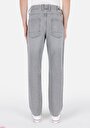 thumb-Afficher les détails de 046 Marco Pantalon Gris Düz Paça Medium Rise En Jean Loose Straight Fit Homme