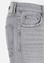 thumb-Afficher les détails de 046 Marco Pantalon Gris Düz Paça Medium Rise En Jean Loose Straight Fit Homme