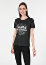 thumb-Afficher les détails de T-shirt À Manches Courtes Anthracite   Femme