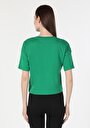 thumb-Afficher les détails de T-shirt À Manches Courtes Vert   Femme