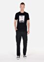 thumb-Afficher les détails de Pantalon Noir Düz Paça Medium Rise En Sergé Comfort Fit Homme