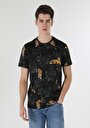 thumb-Afficher les détails de T-shirt À Manches Courtes Noir Regular Fit Imprimé Homme