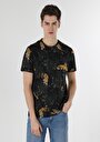 thumb-Afficher les détails de T-shirt À Manches Courtes Noir Regular Fit Imprimé Homme