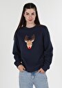 thumb-Afficher les détails de Pull-over Marine Regular Fit  Femme