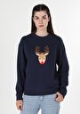 thumb-Afficher les détails de Pull-over Marine Regular Fit  Femme
