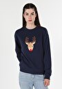 thumb-Afficher les détails de Pull-over Marine Regular Fit  Femme