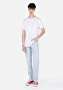 thumb-Afficher les détails de 045 David Pantalon Bleu Straight Leg Medium Rise En Jean Regular Fit Homme