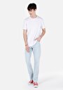 thumb-Afficher les détails de 045 David Pantalon Bleu Straight Leg Medium Rise En Jean Regular Fit Homme