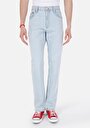 thumb-Afficher les détails de 045 David Pantalon Bleu Straight Leg Medium Rise En Jean Regular Fit Homme