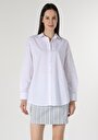 thumb-Afficher les détails de Chemise À Manches Longues Blanc Relaxed Fit   Femme