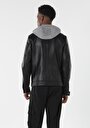 thumb-Afficher les détails de Veste Pu Noir   Slim Fit Homme
