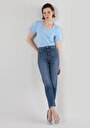thumb-Afficher les détails de 891 Maya Pantalon Denim   En  Slim Fit Femme