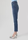 thumb-Afficher les détails de 891 Maya Pantalon Denim   En  Slim Fit Femme