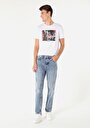thumb-Afficher les détails de 046 Marco Pantalon Bleu Straight Leg  En  Straight Fit Homme