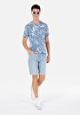 thumb-Afficher les détails de Short Bleu Slim Fit Homme