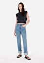 thumb-Afficher les détails de T-shirt À Manches Courtes Anthracite Regular Fit Droit Femme