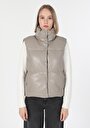 thumb-Afficher les détails de Gilet Blanc Regular Fit Femme