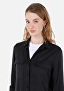 thumb-Afficher les détails de Chemise À Manches Longues Anthracite Regular Fit   Femme